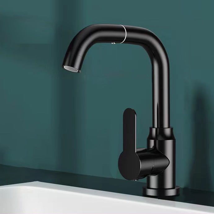 Modern Vessel Sink Bathroom Faucet Brass Lever Swivel Spout Vessel Faucet