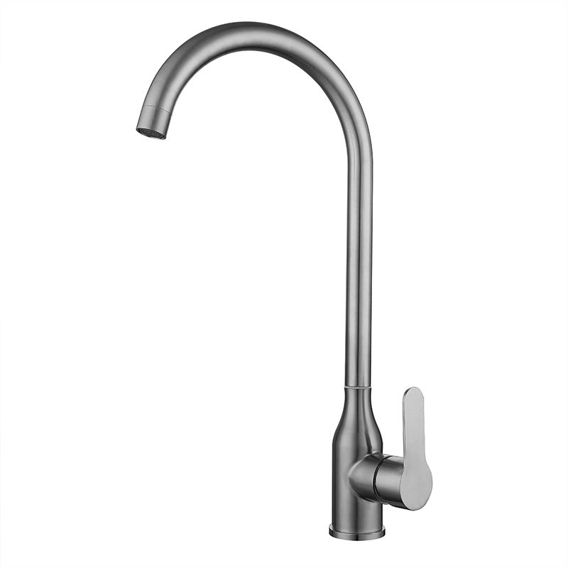 Contemporary Pull down Single Handle Standard Kitchen Faucet High Arch Water Filler