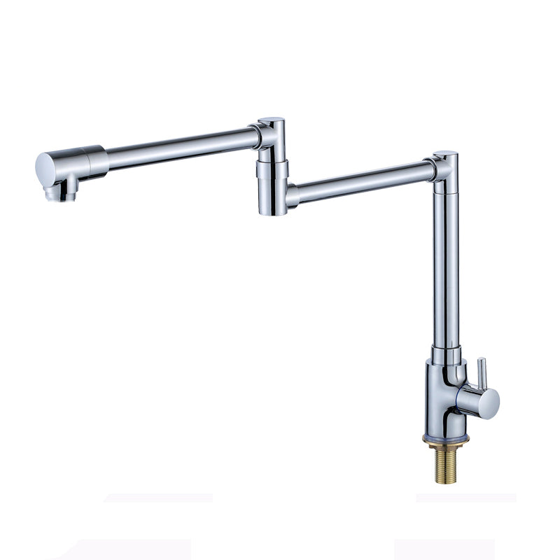 Modern Faucet 1-Handle 1-Hole Brass Single Level Low Profile Pot Filler Kitchen Faucet