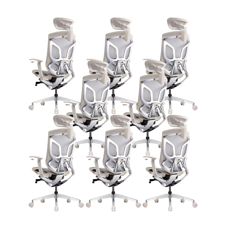 Modern Office Chair Removable Arms Adjustable Seat Height Swivel Chair with Wheels