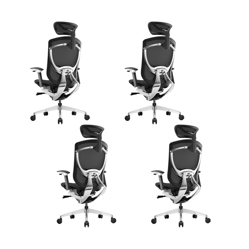 Modern Office Chair Removable Arms Adjustable Seat Height Swivel Chair with Wheels