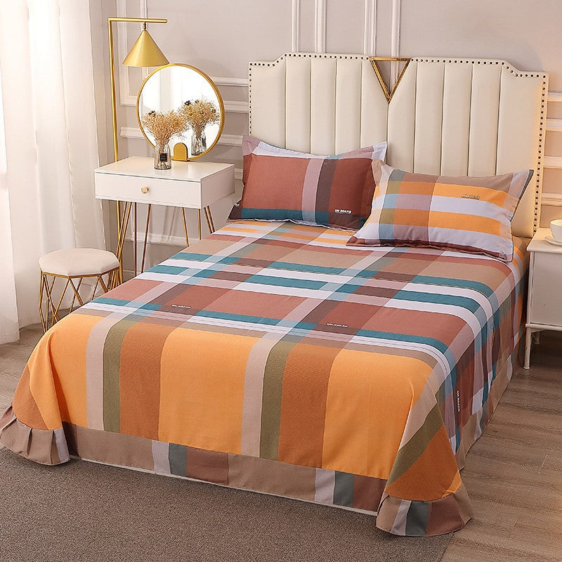 1 Piece Sheet Printing Cotton Non-Pilling Breathable Bed Sheet