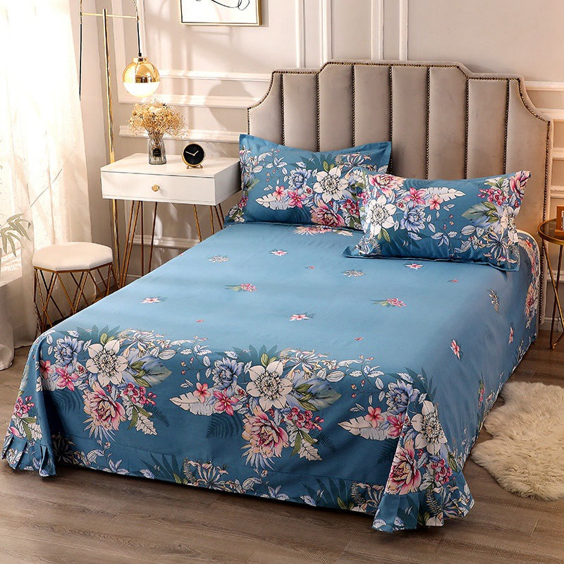 1 Piece Sheet Printing Cotton Non-Pilling Breathable Bed Sheet