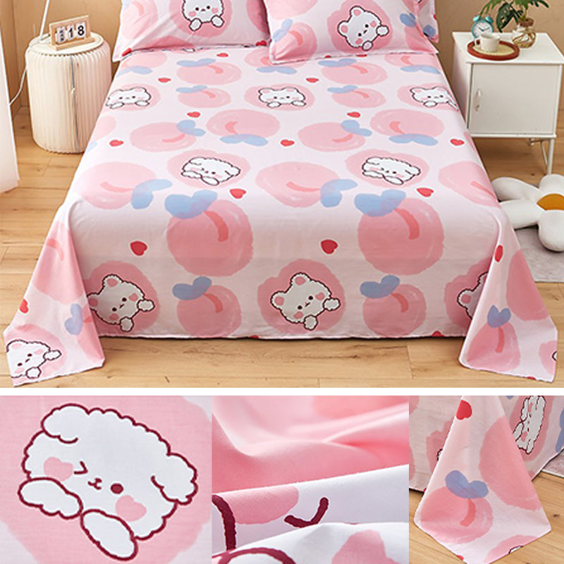 Cotton Bed Sheet Printing Breathable Non-Pilling Fade Resistant 1 Piece Sheet