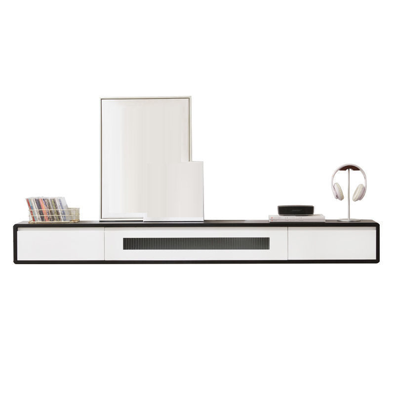 Modern TV Media Console Solid Wood TV Media Stand for Living Room