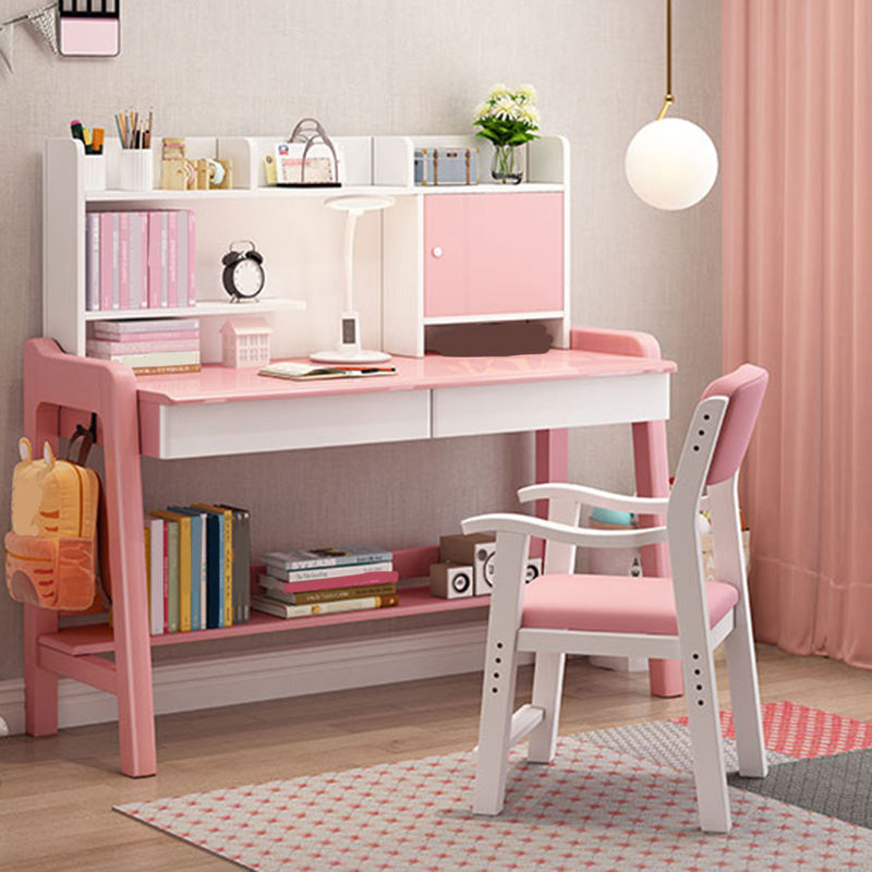 Wooden Writing Desk School Home Children's Adjustable Study Table