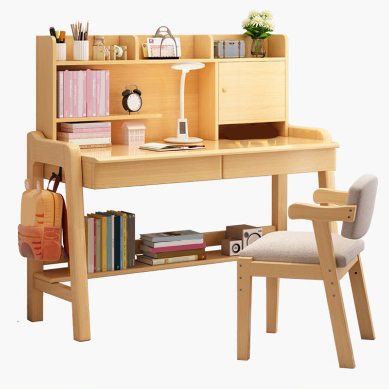 Wooden Writing Desk School Home Children's Adjustable Study Table