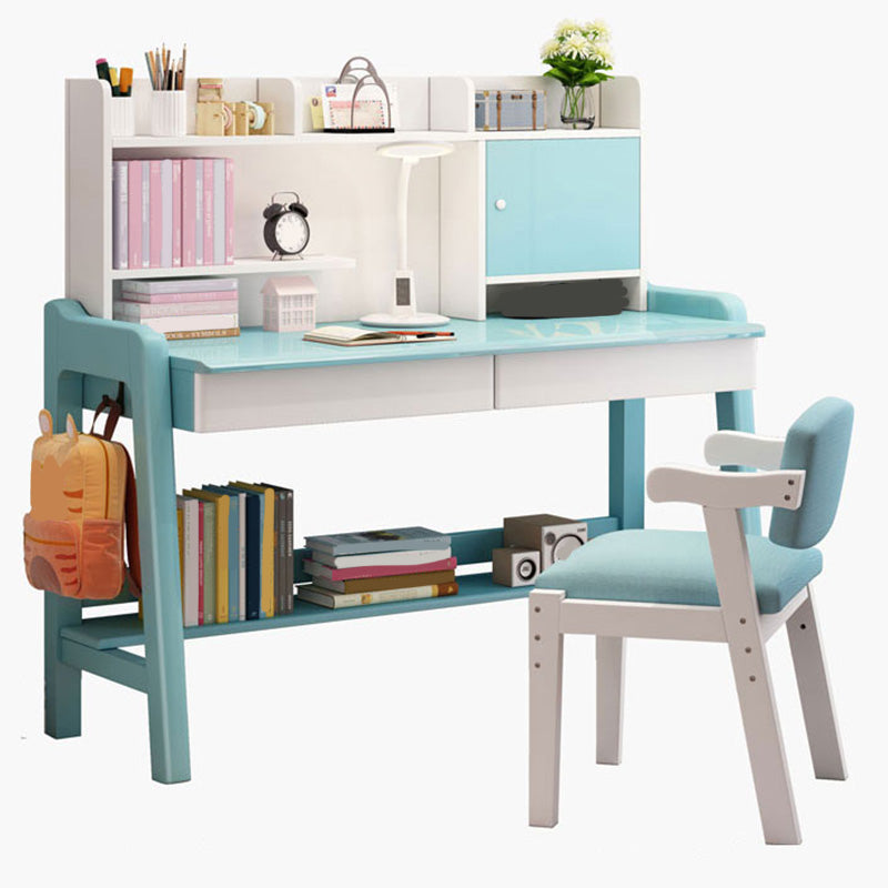 Wooden Writing Desk School Home Children's Adjustable Study Table