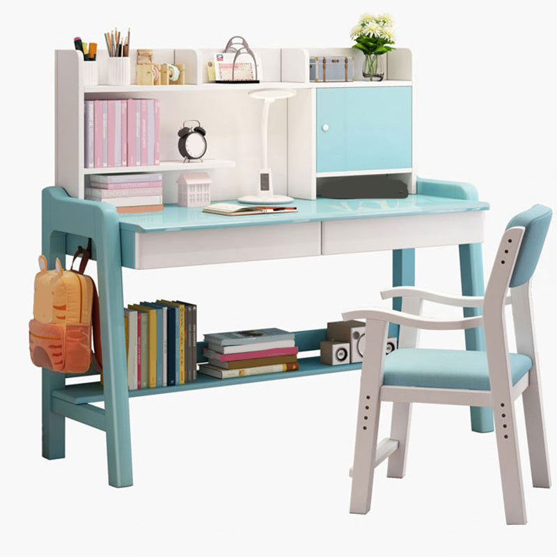 Wooden Writing Desk School Home Children's Adjustable Study Table