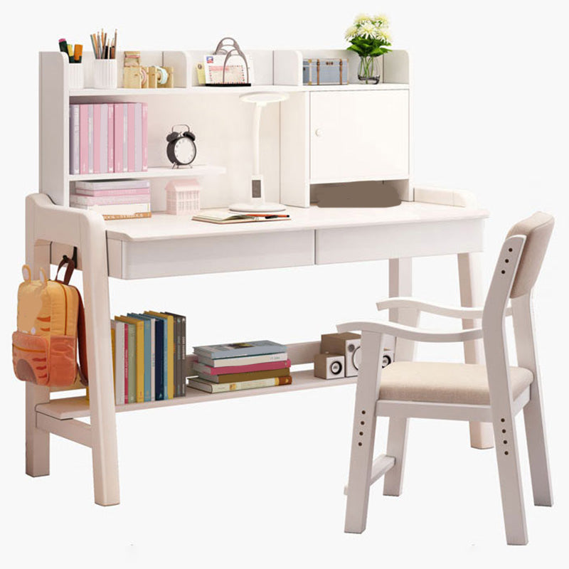 Wooden Writing Desk School Home Children's Adjustable Study Table