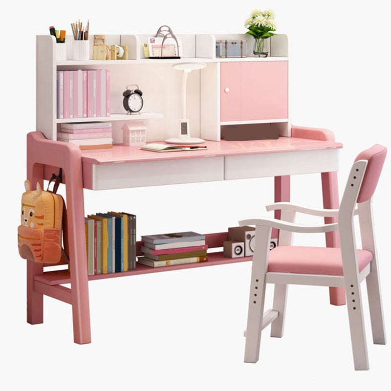 Wooden Writing Desk School Home Children's Adjustable Study Table