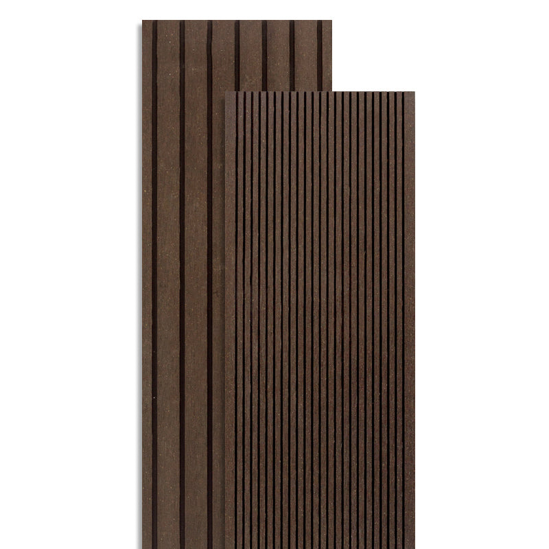 Outdoor Wooden Decking Tiles Waterproof Striped Pattern Flooring Board