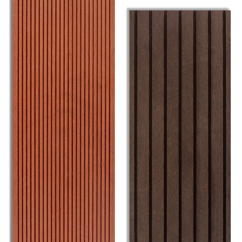 Outdoor Wooden Decking Tiles Waterproof Striped Pattern Flooring Board