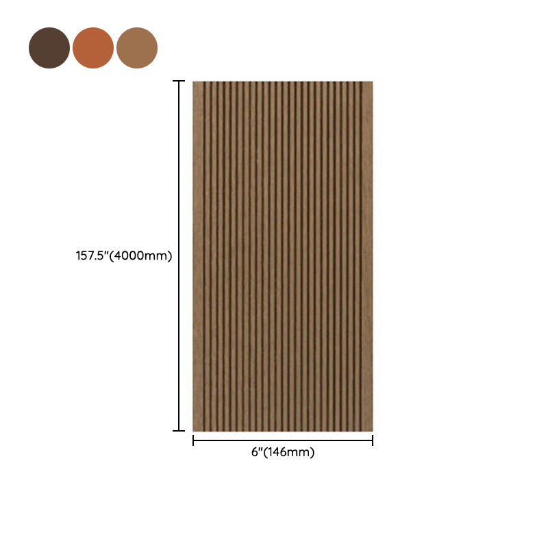 Outdoor Wooden Decking Tiles Waterproof Striped Pattern Flooring Board