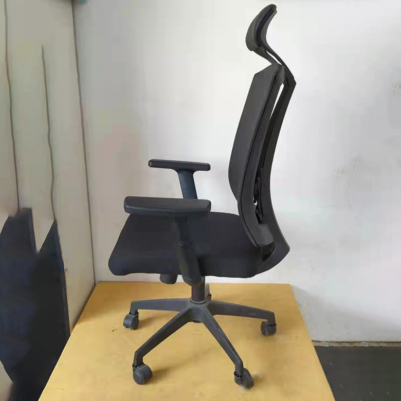 Adjustable Seat Height Arm Chair Contemporary Metal Office Chair