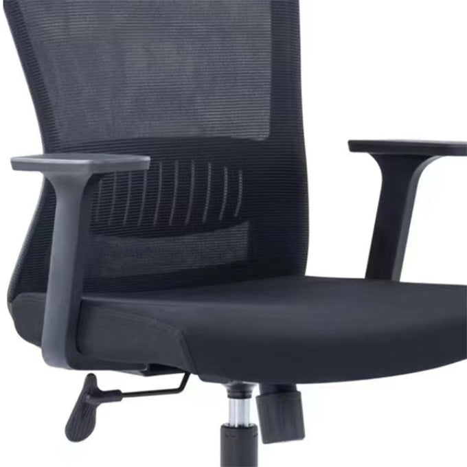 Adjustable Seat Height Arm Chair Contemporary Metal Office Chair