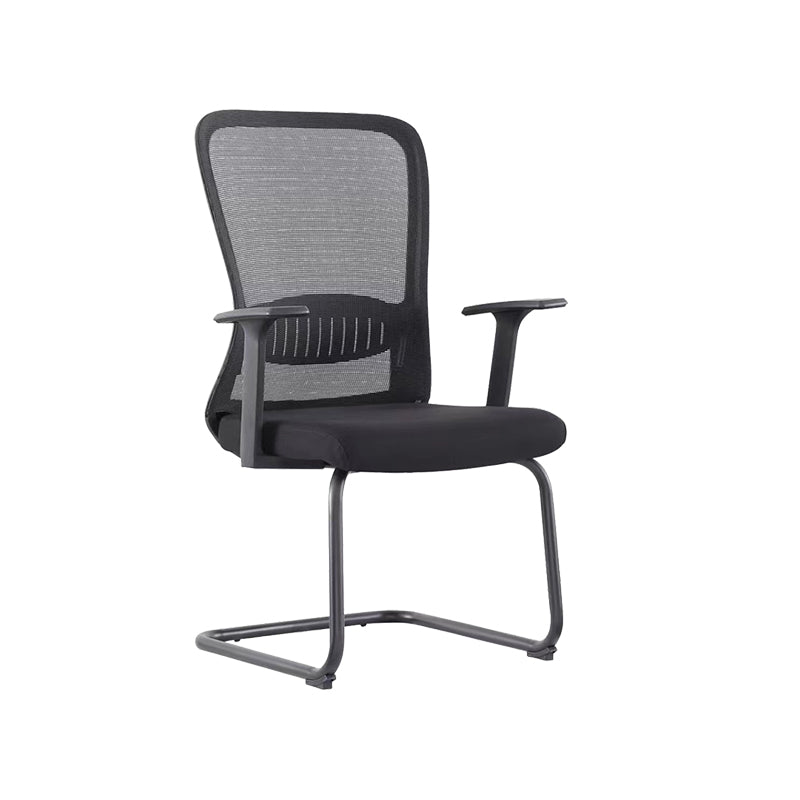 Adjustable Seat Height Arm Chair Contemporary Metal Office Chair