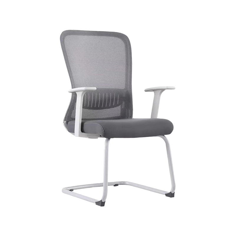 Adjustable Seat Height Arm Chair Contemporary Metal Office Chair