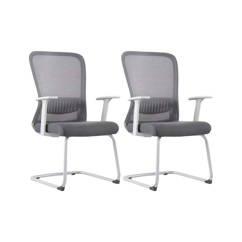 Adjustable Seat Height Arm Chair Contemporary Metal Office Chair