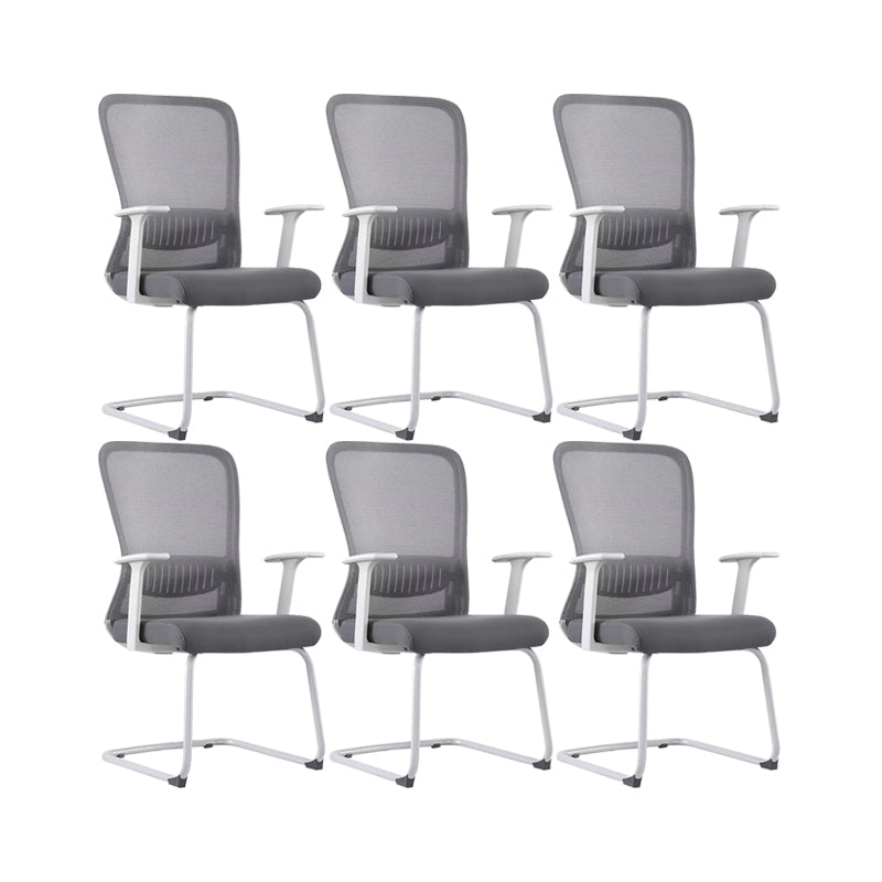 Adjustable Seat Height Arm Chair Contemporary Metal Office Chair