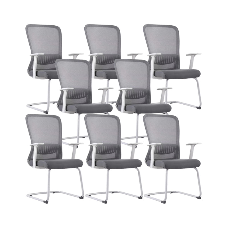 Adjustable Seat Height Arm Chair Contemporary Metal Office Chair