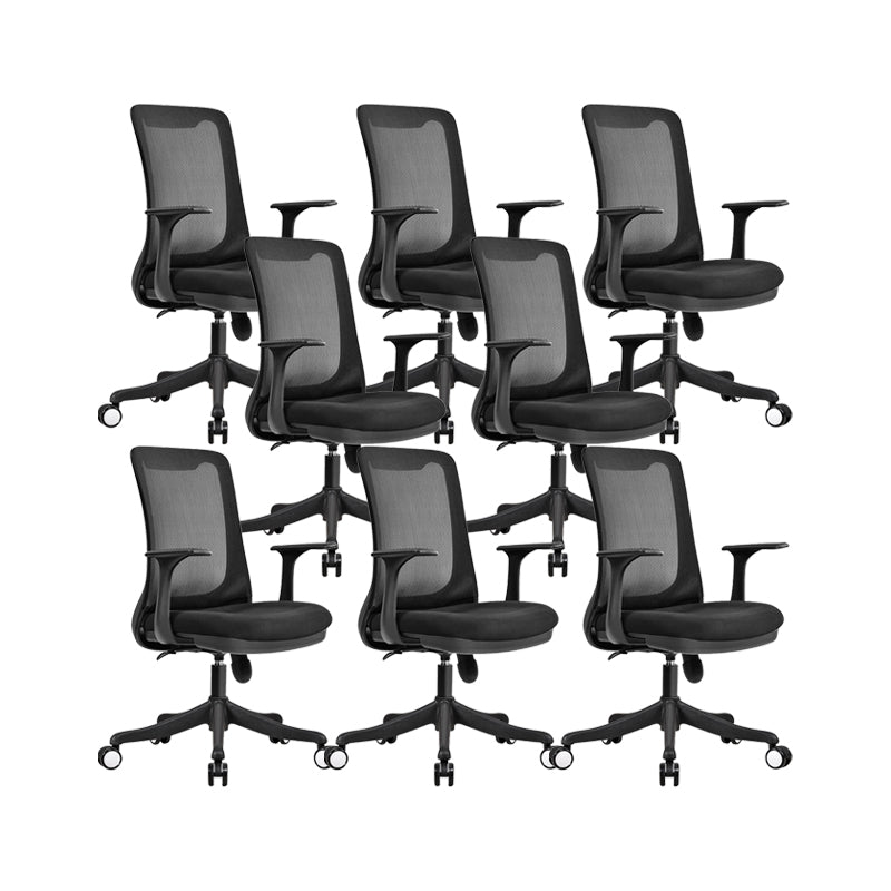 Modern Office Chair Fixed Arms Upholstered No Distressing Chair