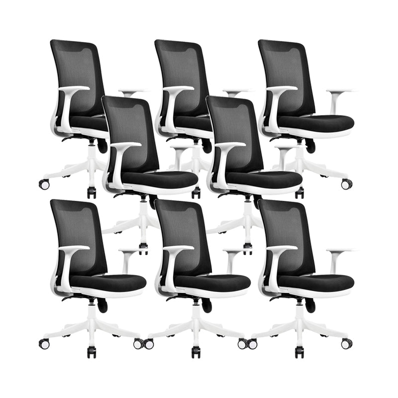 Modern Office Chair Fixed Arms Upholstered No Distressing Chair