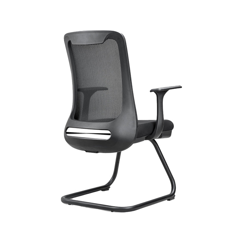 Modern Office Chair Fixed Arms Upholstered No Distressing Chair