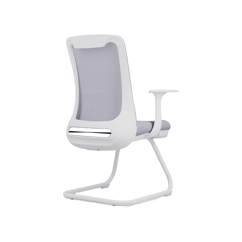 Modern Office Chair Fixed Arms Upholstered No Distressing Chair