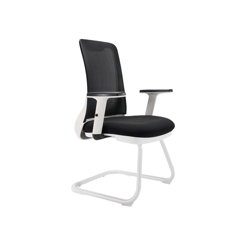 Modern Office Chair Fixed Arms Upholstered No Distressing Chair