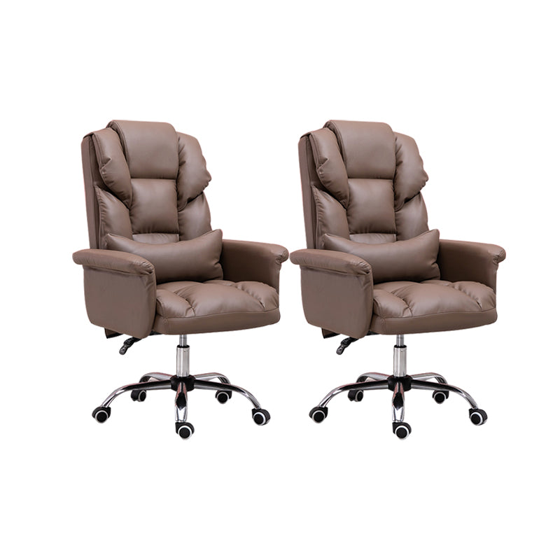 Padded Arms Office Chair Modern Adjustable Seat Height Swivel Chair with Wheels