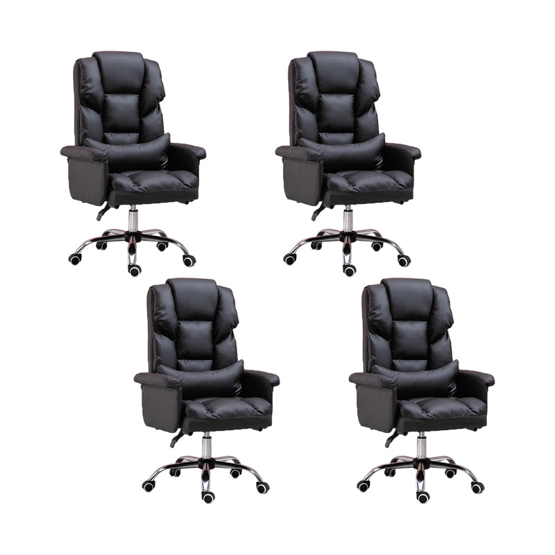 Padded Arms Office Chair Modern Adjustable Seat Height Swivel Chair with Wheels