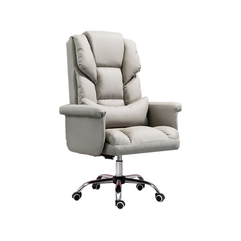 Padded Arms Office Chair Modern Adjustable Seat Height Swivel Chair with Wheels