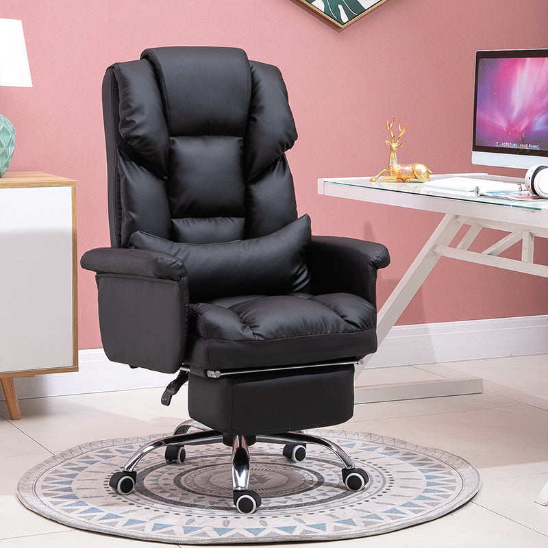 Padded Arms Office Chair Modern Adjustable Seat Height Swivel Chair with Wheels