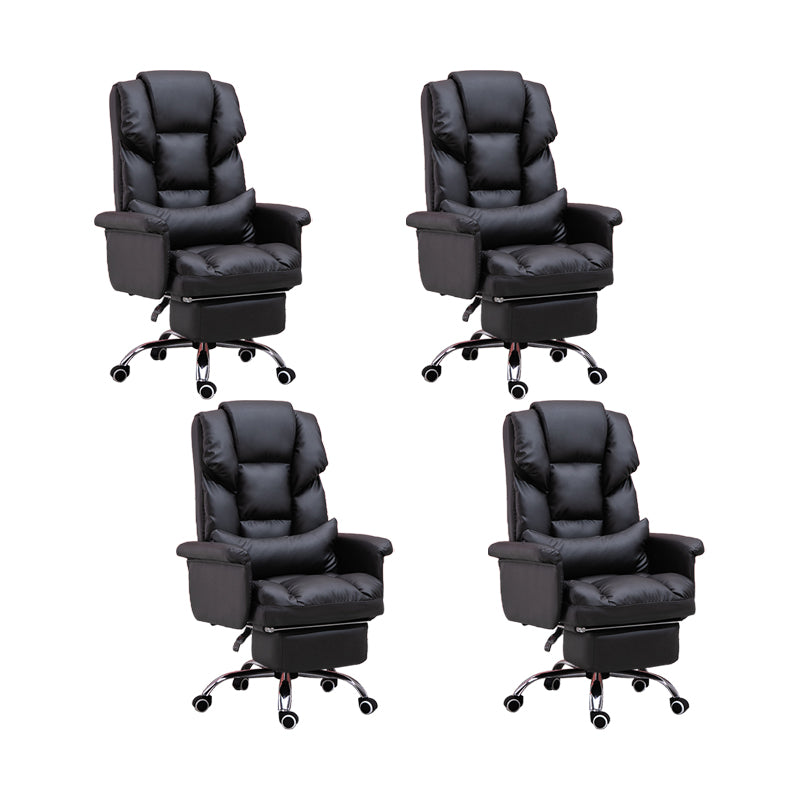 Padded Arms Office Chair Modern Adjustable Seat Height Swivel Chair with Wheels