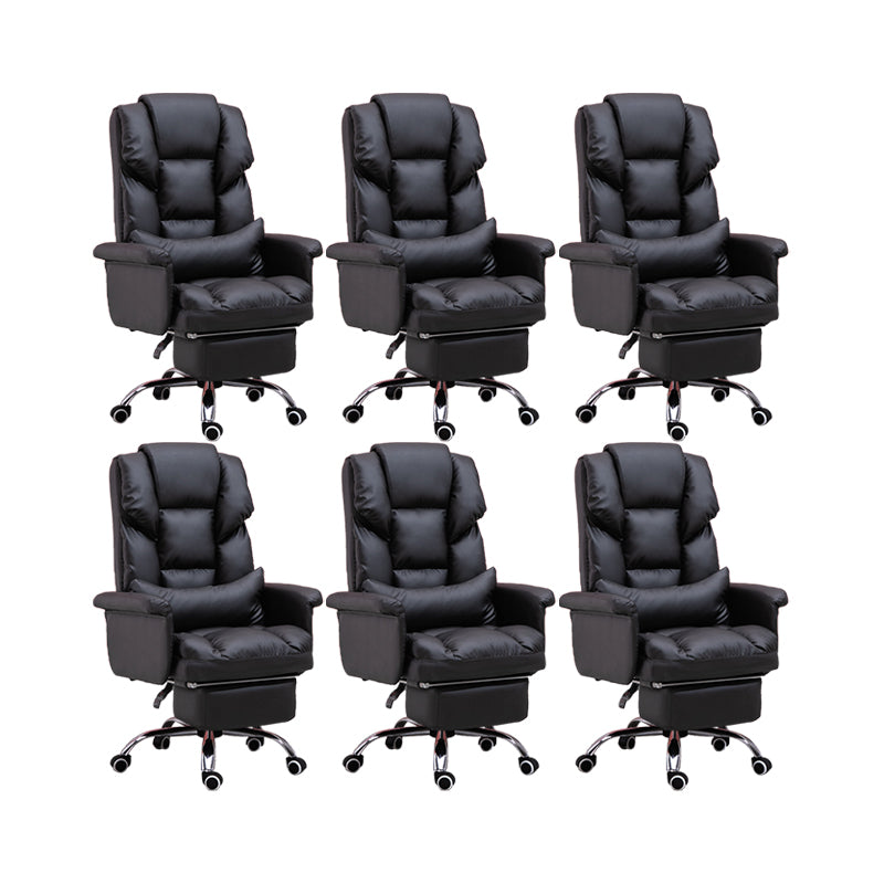 Padded Arms Office Chair Modern Adjustable Seat Height Swivel Chair with Wheels