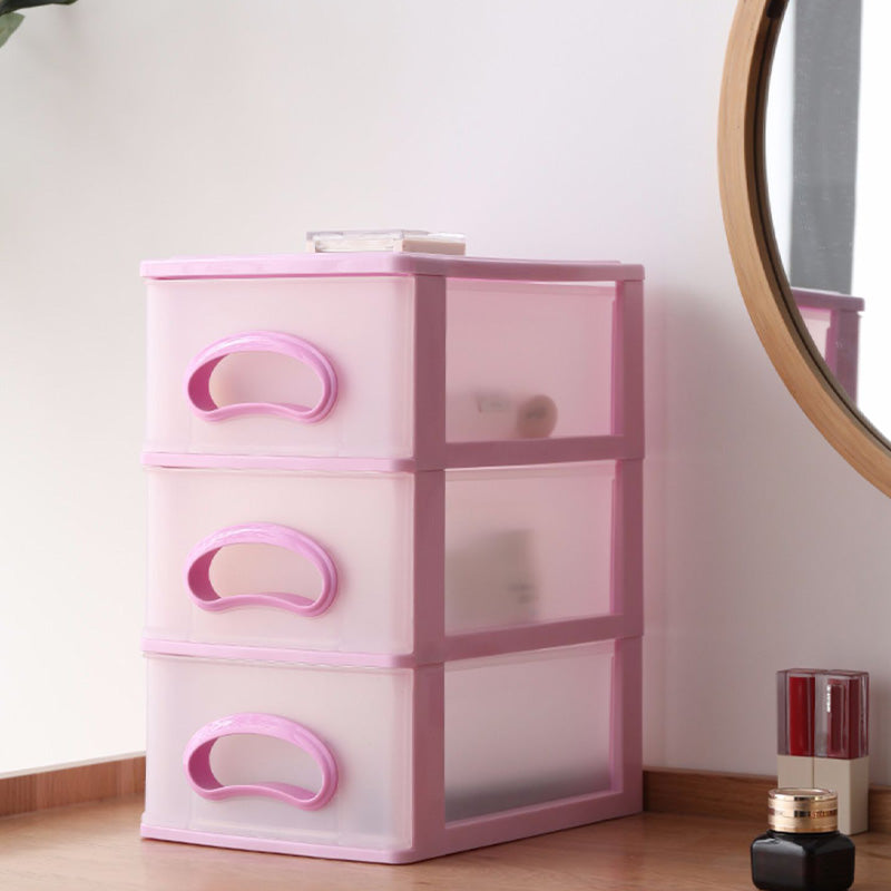 Drawers Filing Cabinet Contrast Color Plastic Vertical Filing Cabinet