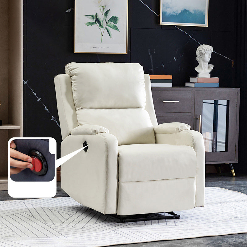 Massage Home Theater Recliner Solid Color Upholstered Recliner Chair