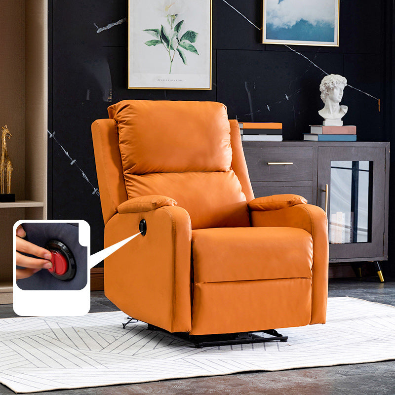 Massage Home Theater Recliner Solid Color Upholstered Recliner Chair