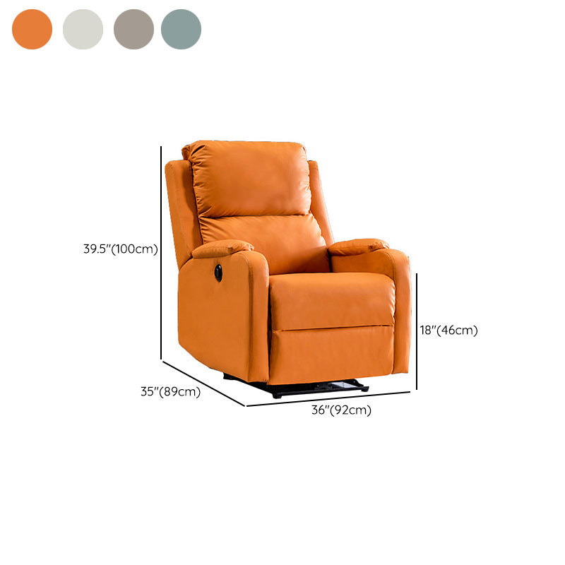 Massage Home Theater Recliner Solid Color Upholstered Recliner Chair