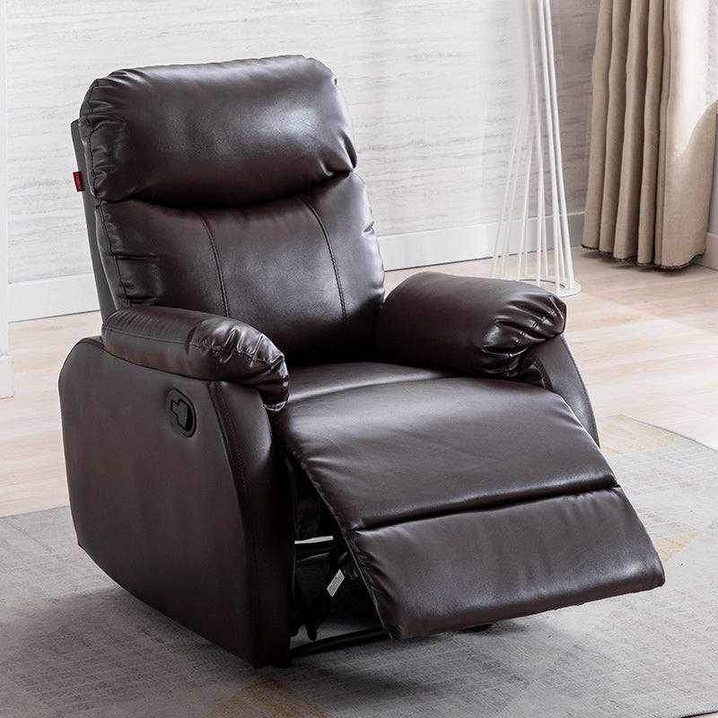 Faux Leather Home Theater Recliner Modern Standard Recliner for Theater