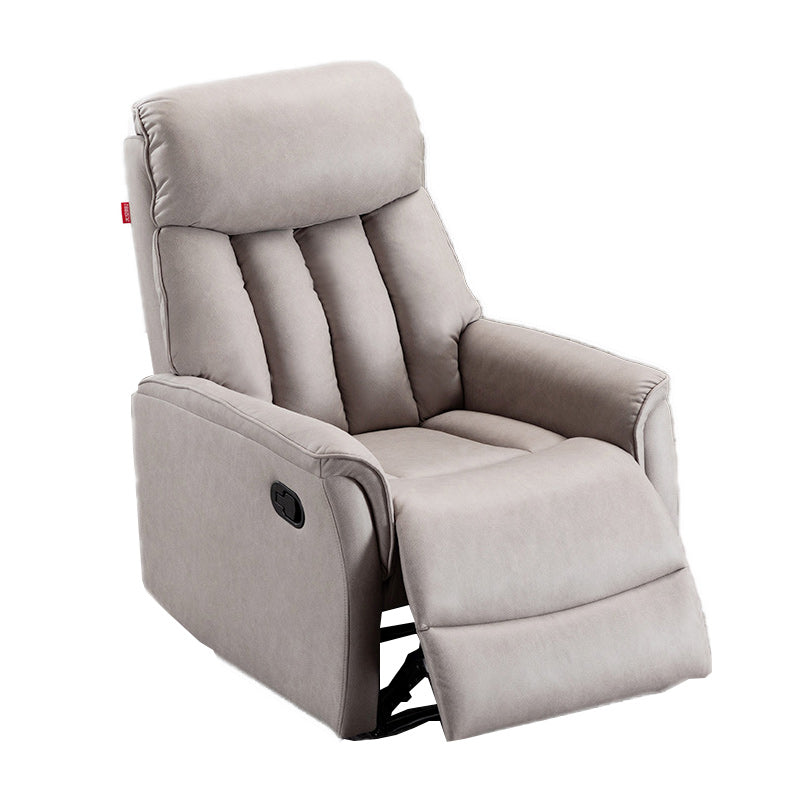 Faux Leather Adjustable Swivel Glider Recliner Chair 31.5" W Recliner with USB Charge Port