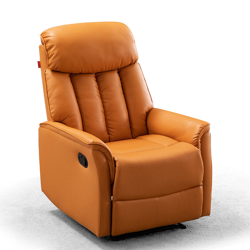 Faux Leather Adjustable Swivel Glider Recliner Chair 31.5" W Recliner with USB Charge Port