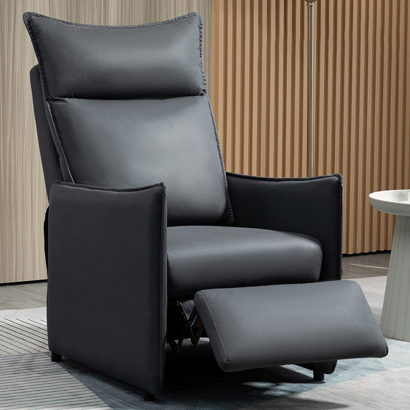 Modern Solid Color Standard Recliner Faux Leather Recliner Chair