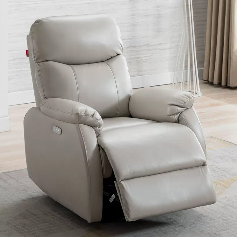 Contemporary Faux Leather Recliner 31.1" Wide Recliner Chair with USB Cord