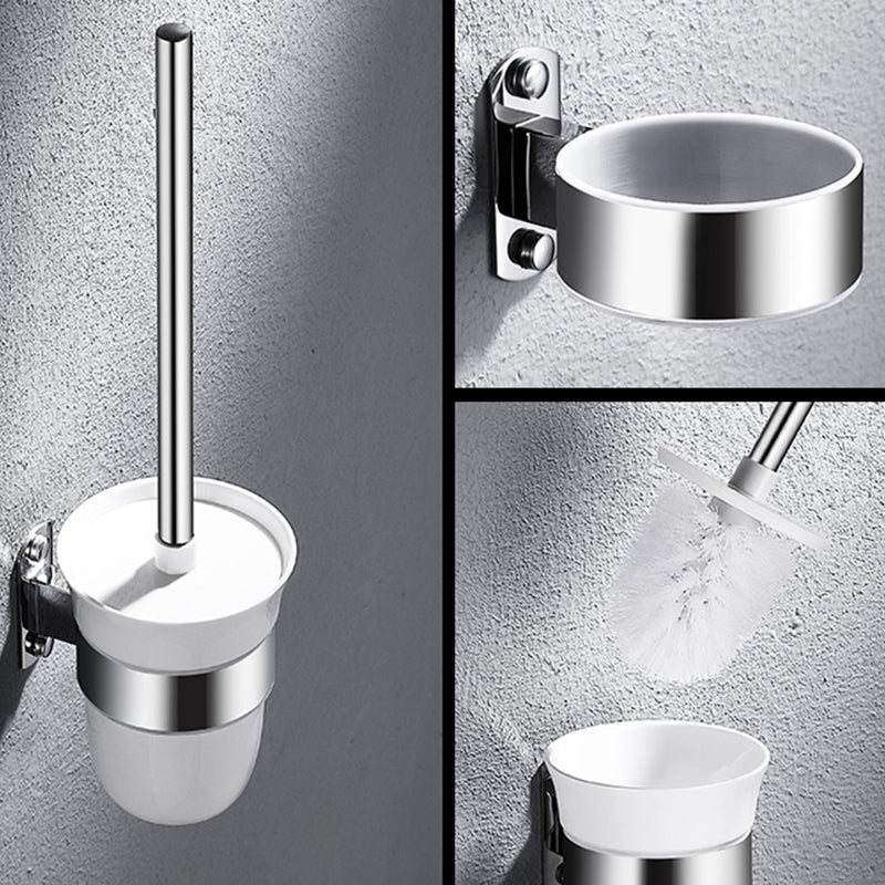 Modern Stainless Steel Bath Shelf Paper Holder Bathroom Accessory Kit