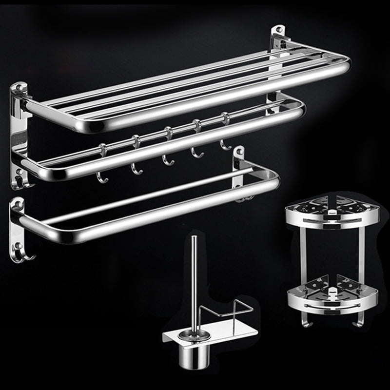 Modern Stainless Steel Bath Shelf Paper Holder Bathroom Accessory Kit