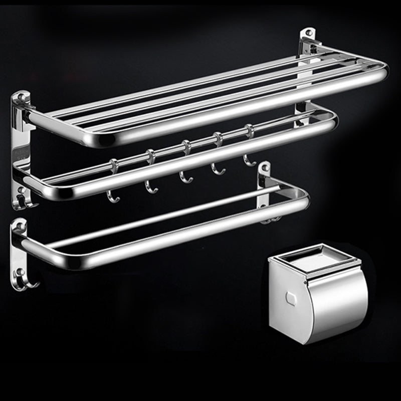 Modern Stainless Steel Bath Shelf Paper Holder Bathroom Accessory Kit