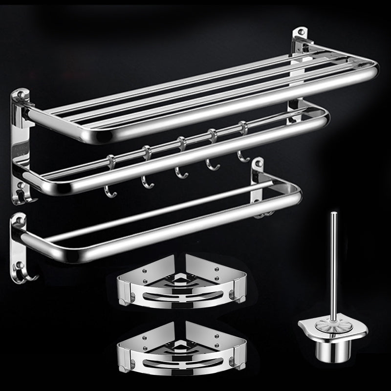 Modern Stainless Steel Bath Shelf Paper Holder Bathroom Accessory Kit