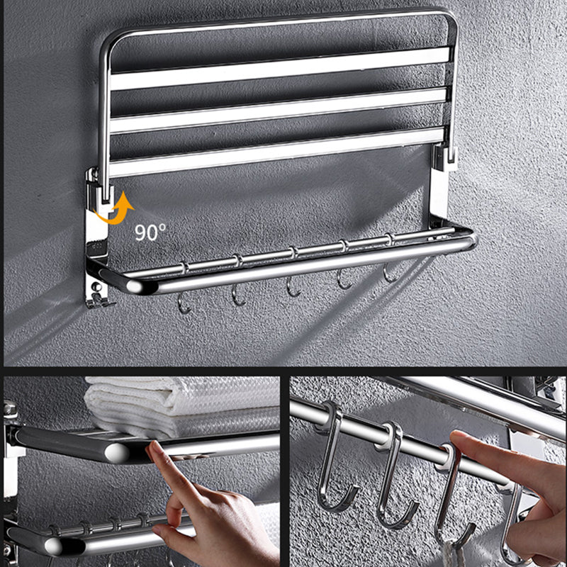 Modern Stainless Steel Bath Shelf Paper Holder Bathroom Accessory Kit